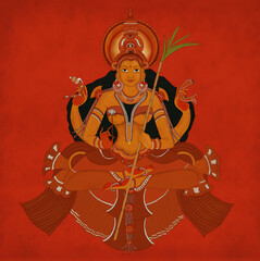 Devi - mural painting © Tanya