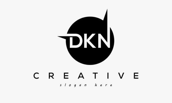 DKN creative circle letters logo design victor