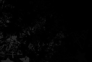 Dark Gray vector pattern with christmas snowflakes, stars.