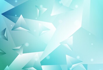 Light Green vector low poly background.