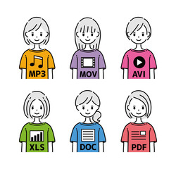 ファイル　アイコン　Tシャツ