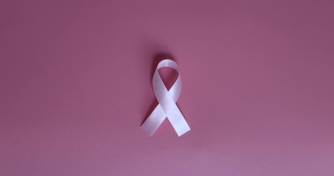 October it's breast cancer awareness months. Slow motion.