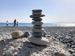 stones on the beach
