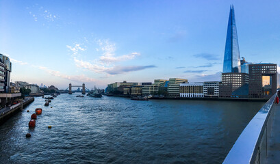 London's skyline from the London Bridge