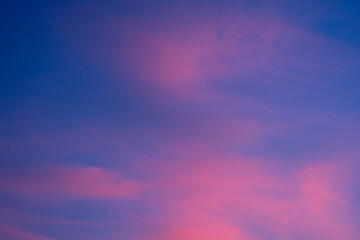abstract blue sky with twillight color background