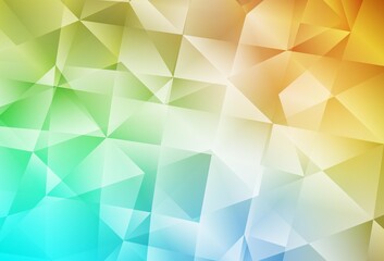 Obraz premium Light Blue, Yellow vector polygonal background.