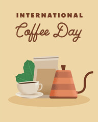 international coffee day template
