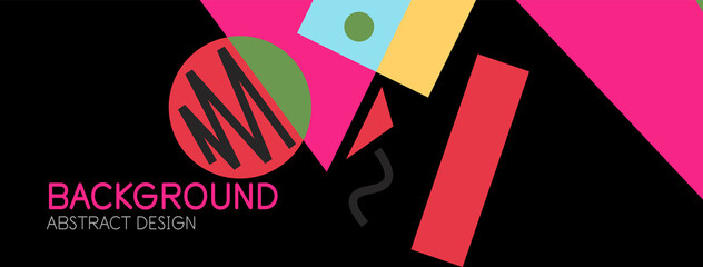 Abstract background with blocks, lines, geometric shapes. Techno or business concept for wallpaper, banner, background, landing page