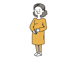 お腹に赤ちゃんがいる女性