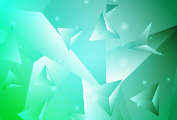 Light Green vector abstract mosaic background.
