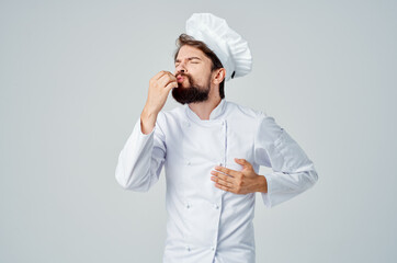 male cook restaurant provision of services Professional emotions