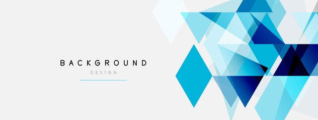 Color triangles composition, geometric abstract background. Techno or business concept, pattern for wallpaper, banner, background, landing page