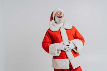 Santa Claus portrait, Christmas and newyear festive days concepts