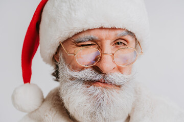 Santa Claus portrait, Christmas and newyear festive days concepts
