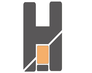 this is the logo letter H and d make this logo a monogram.