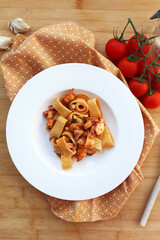 Calamarata con polipo