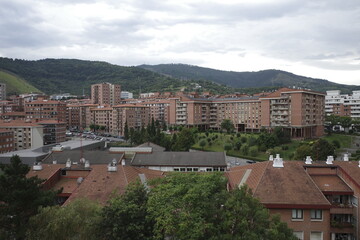 Fototapeta na wymiar View of a neighborhood of Bilbao