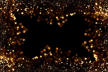 beautiful shiny gold background on a dark background