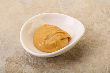 Peanut butter in the bowl