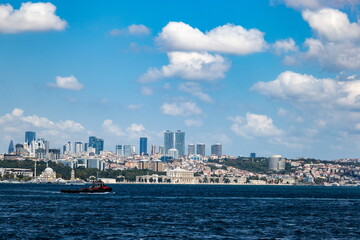 Naklejka premium Istanbul and Bosporus strait. Turkey
