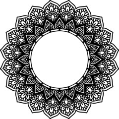 Mandalas Round for coloring  book. Decorative round ornaments. Unusual flower shape. Oriental vector, Anti-stress therapy patterns. Weave design elements. Yoga logos Vector. - 456880066