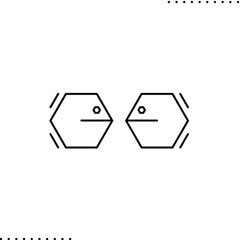 friendship, meeting, abstract two faces,  hipster sign, ornament in outlines