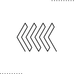 A line pointer, hipster sign, ornament in outlines