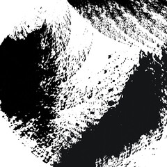 Naklejka premium grunge abstract painting in black colors on white