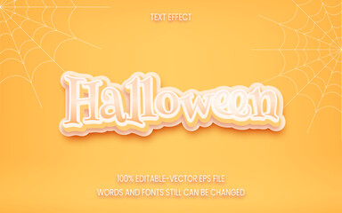 editable Halloween text effect