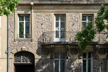 art nouveau villa in nancy in lorraine (france)