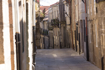Fototapeta na wymiar Streets of Tui, Galicia, Spain