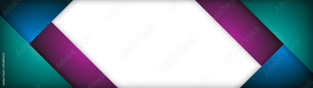 Poster green turquoise and purple background vector overlap layer on white space for background design eps1