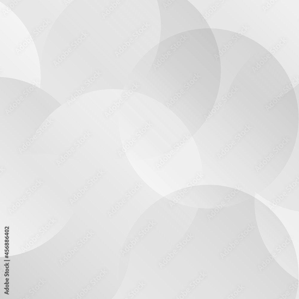 Poster Abstract modern white and gray circle overlapping with halftone background. Minimal style Design. for presentation,banner, cover, web, flyer, card, poster, wallpaper,slide, magazine. Vector EPS10