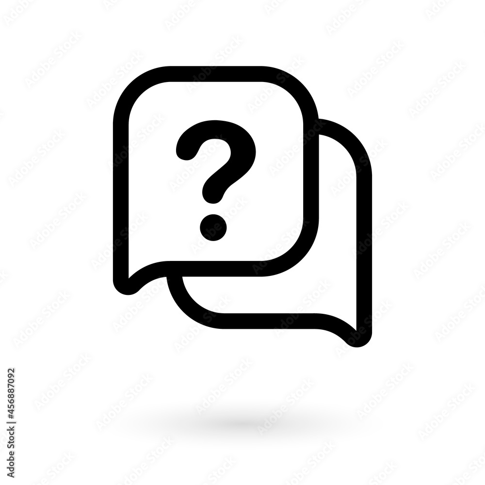Poster Faq vector icon, help symbol. Modern, simple flat vector illustration for web site or mobile app