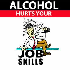 NO ALCOHOL, POSTER AND BANNER VECTOR