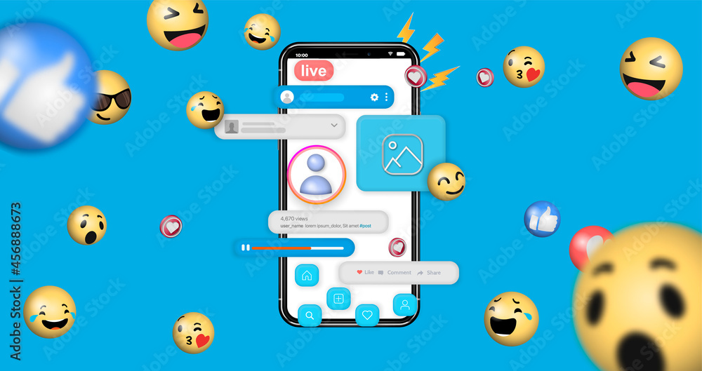 Poster Mobile UI/UX development design concept. Smartphone with interface elements. Digital industry. Innovation and technologies. Mobile app. Vector flat illustration for web page, banner, presentation.