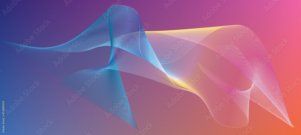 Poster abstract background,abstract wave technology background ,background with rays,wave lines flowing dyn