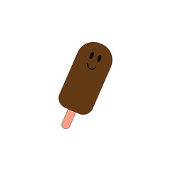 ice cream sketch icon, on white background
