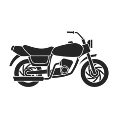 Motorcycle vector icon.Black vector icon isolated on white background motorcycle.