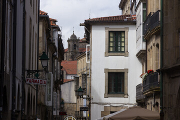 Views of the town of Padrón, Pontevedra, Galicia, Spain.