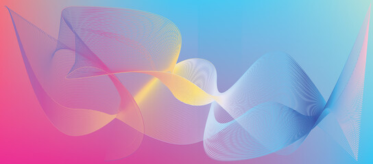 Abstract background,abstract wave technology background ,background with rays,wave lines flowing dynamic colorful