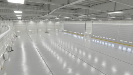 Airplane Hangar Interior 1b