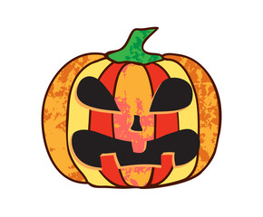 Pumpkin Halloween Single Illustration for The Holiday