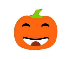 Pumpkin Halloween Single Illustration for The Holiday