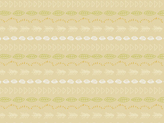 北欧黄色系ボーダーフレーム