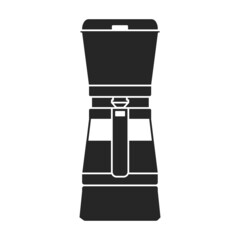 Coffee maker vector icon.Black vector icon isolated on white background coffee maker .