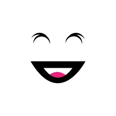 Smile icon logo vector