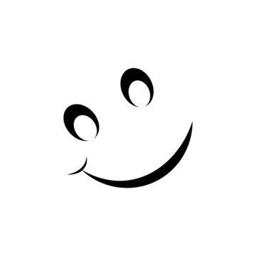 Smile icon logo vector
