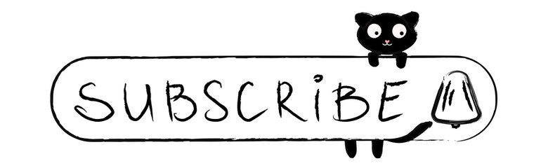 Vector black and white subscribion button