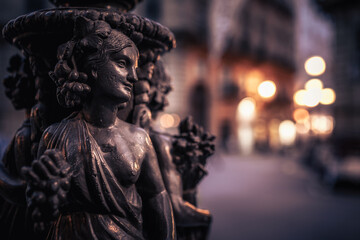 Quattro Canti, die Vier Ecken von Palermo in Sizilien, Italien in Europa